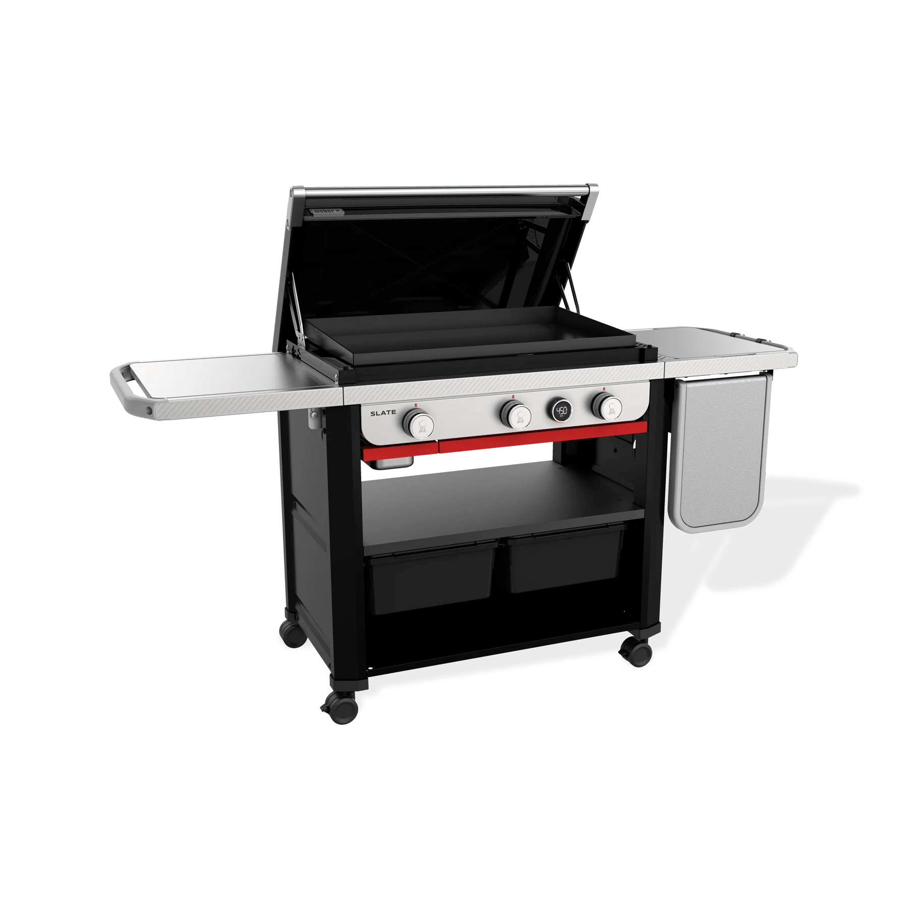 Gril plancha antirouille Slate 30 po avec tablette latérale extensible - 1500013 - Image 5