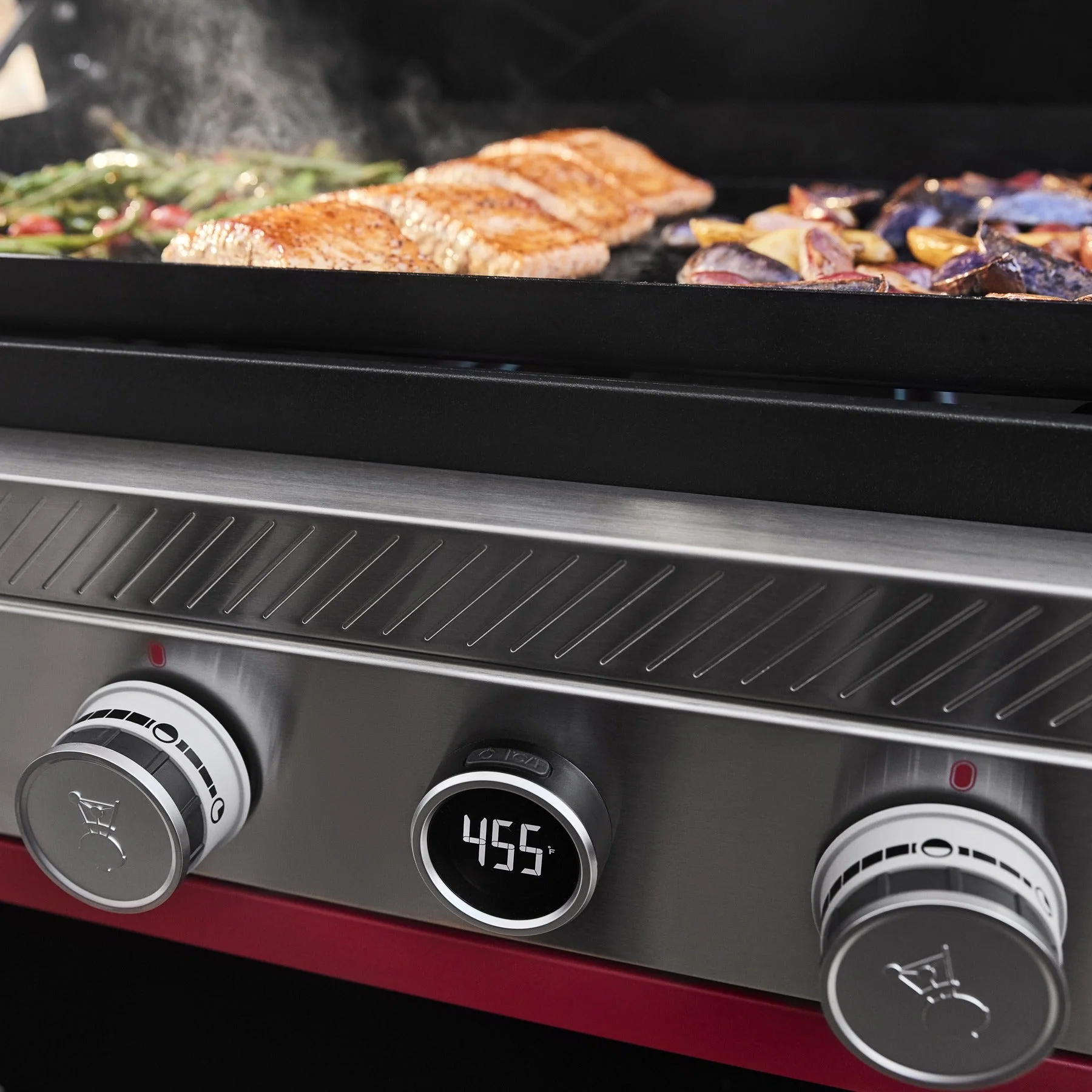 Gril plancha antirouille Slate 30 po avec tablette latérale extensible - 1500013 - Image 7